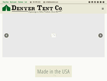Tablet Screenshot of denvertent.com